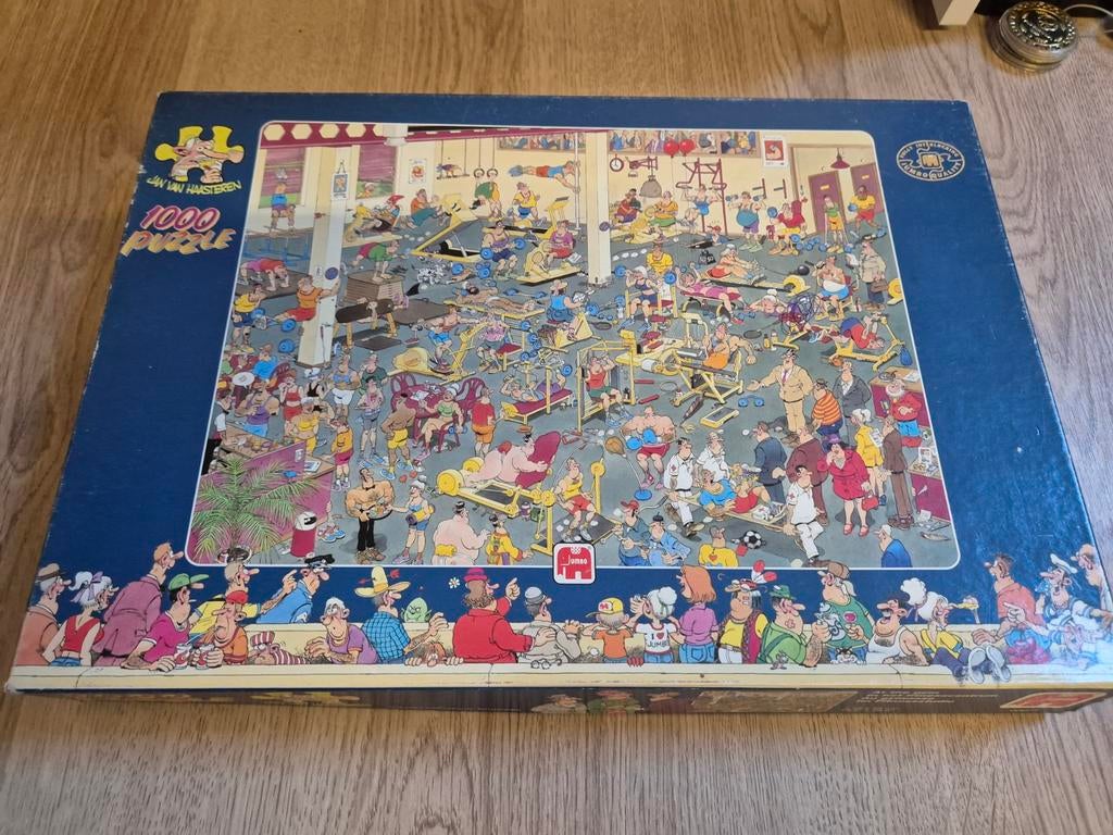 Jan van Haasteren puzzel in het fitnesscentrum, Ophalen of Verzenden, 500 t/m 1500 stukjes