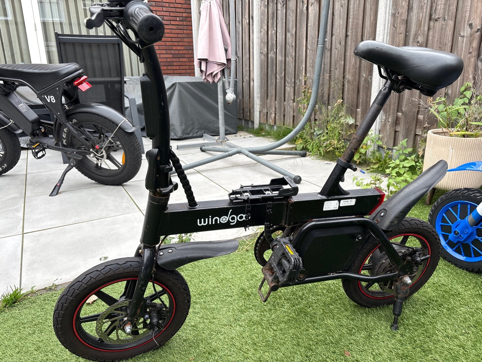 Windgo vouwfiets - zonder gashendel, Overige merken, Gebruikt, 14 tot 16 inch, Ophalen of Verzenden