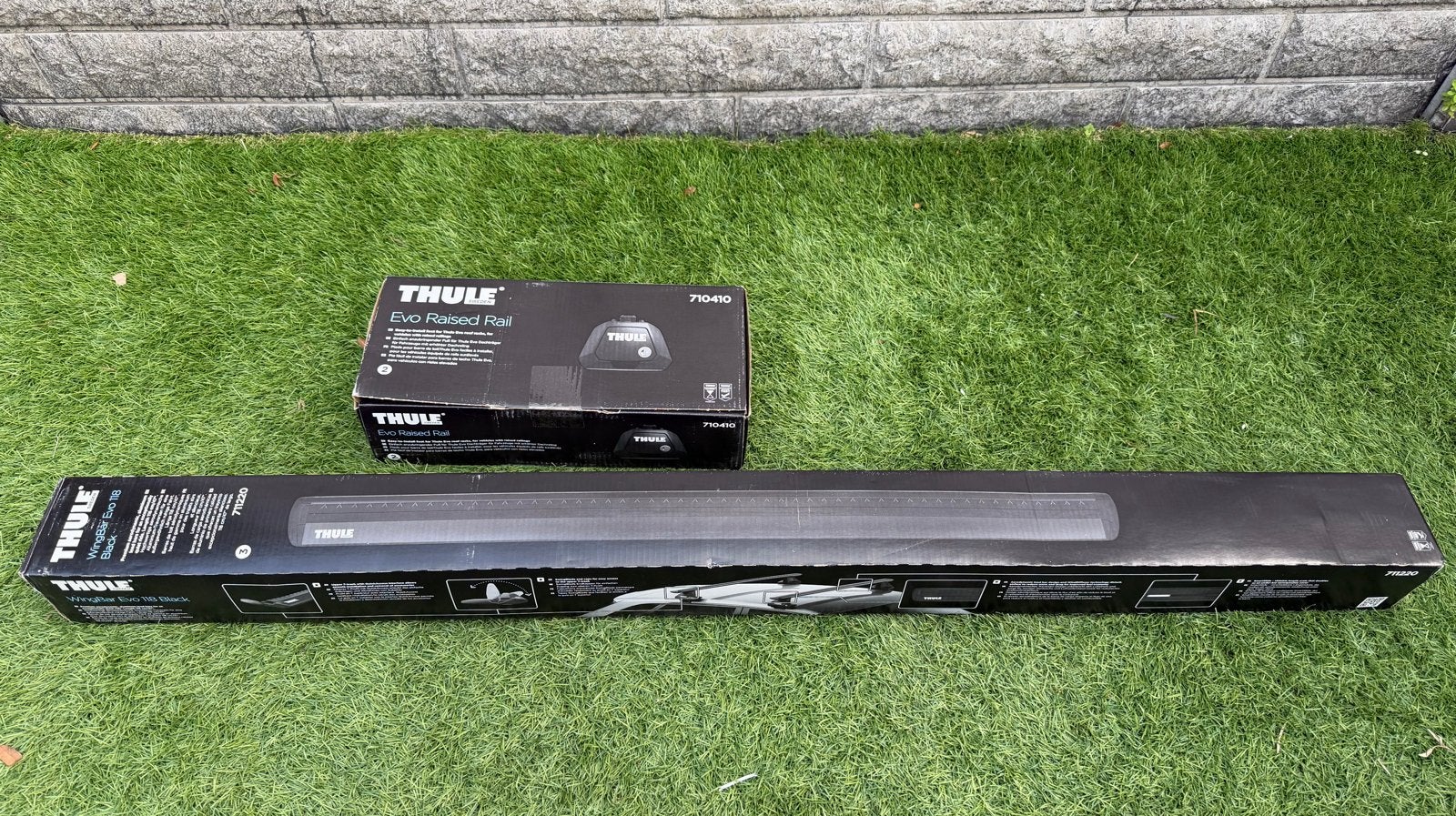 Thule WingBar Evo 118 Black & Evo Raised Rail 710410 (nieuw), Ophalen of Verzenden, Nieuw