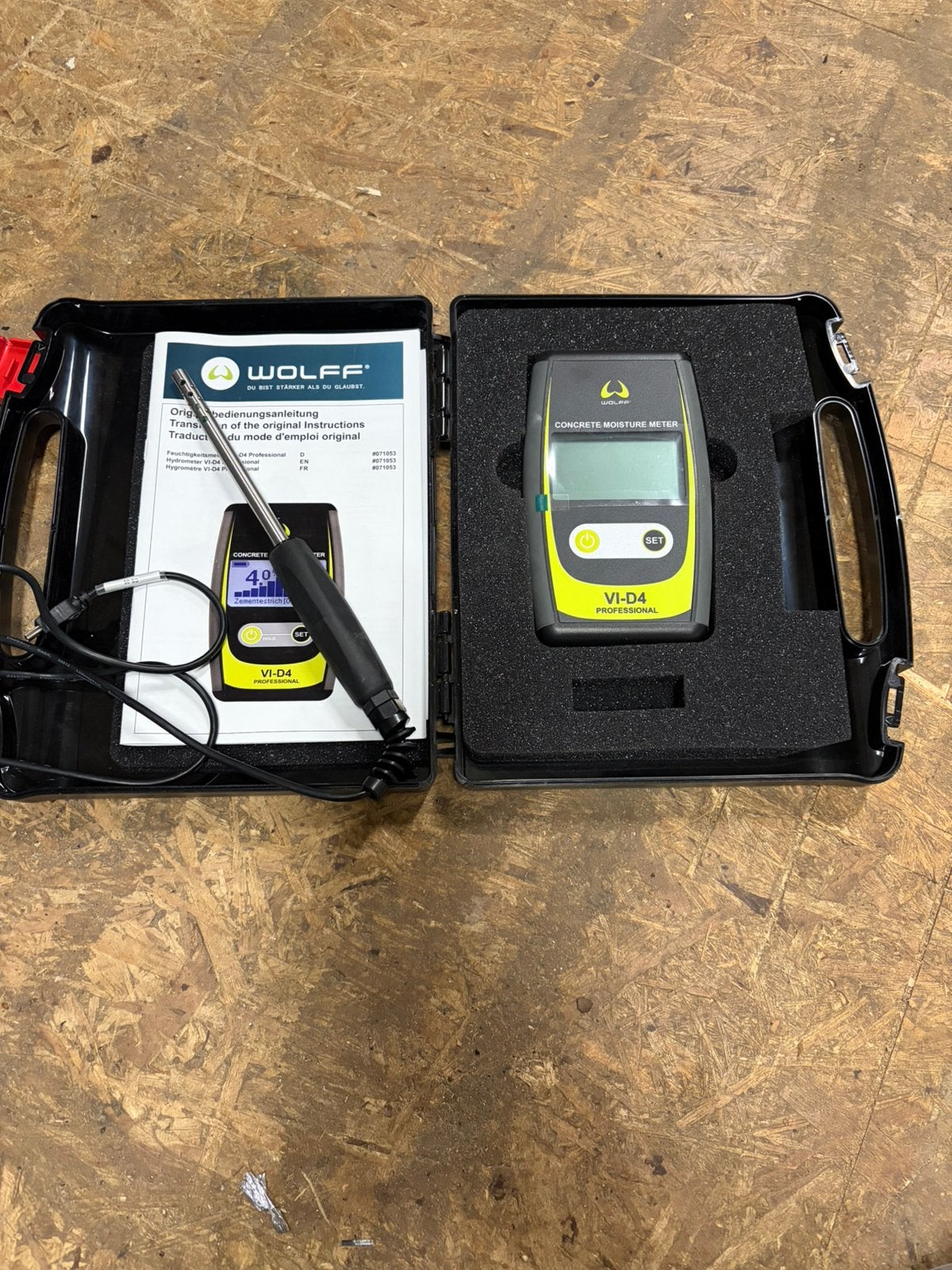 WOLFF VOCHTMETER, Doe-het-zelf en Verbouw, Meetapparatuur, Ophalen, Zo goed als nieuw, Vocht of Vloeistof