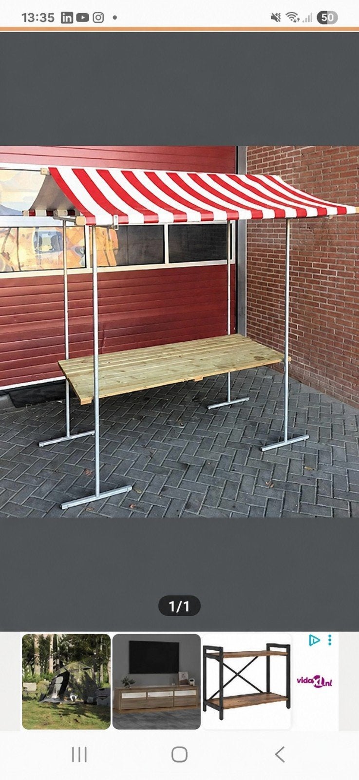 Marktkraam, Ophalen of Verzenden