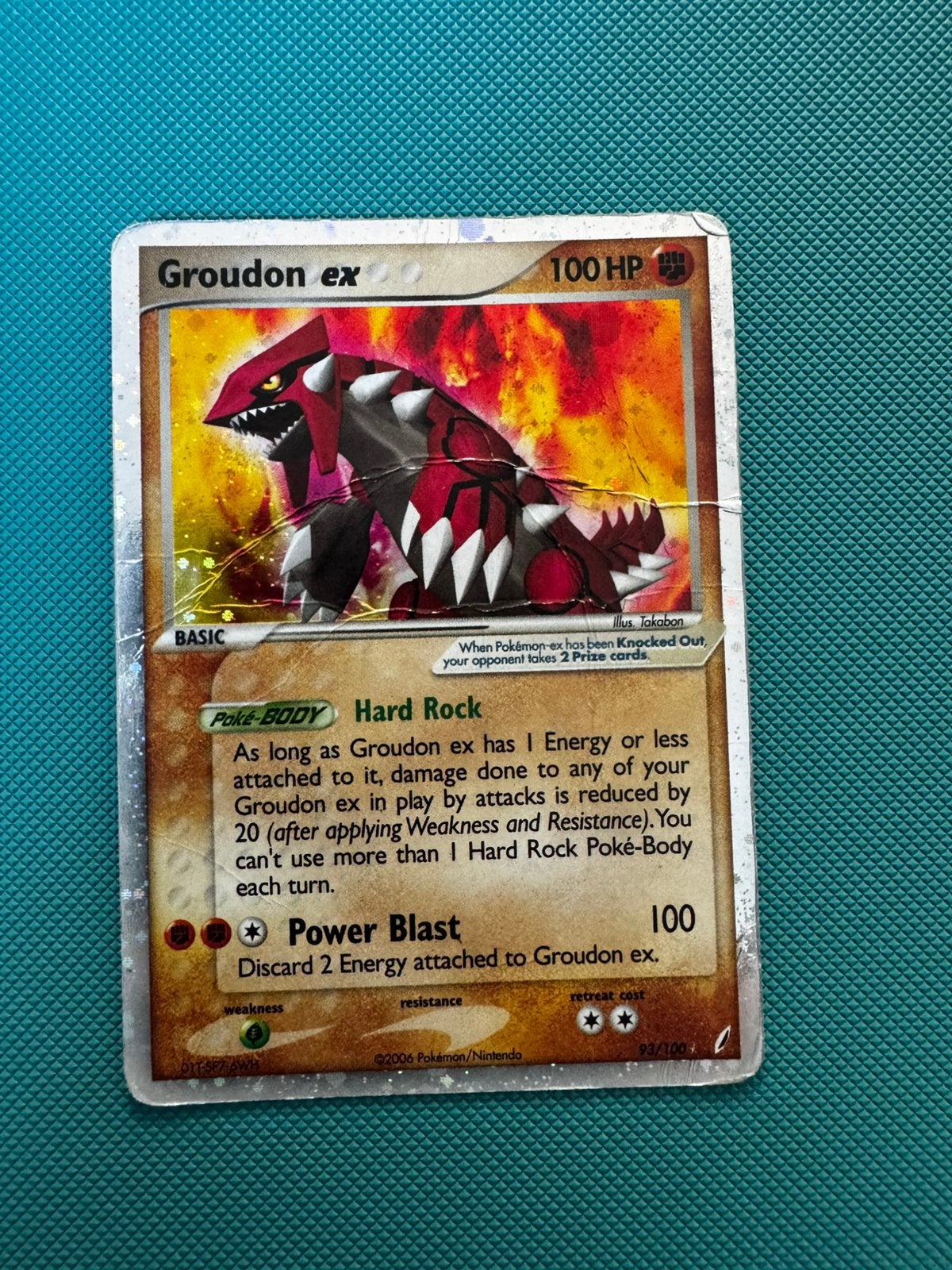 Groudon ex crystal guardians holo #93, Ophalen of Verzenden, Zo goed als nieuw