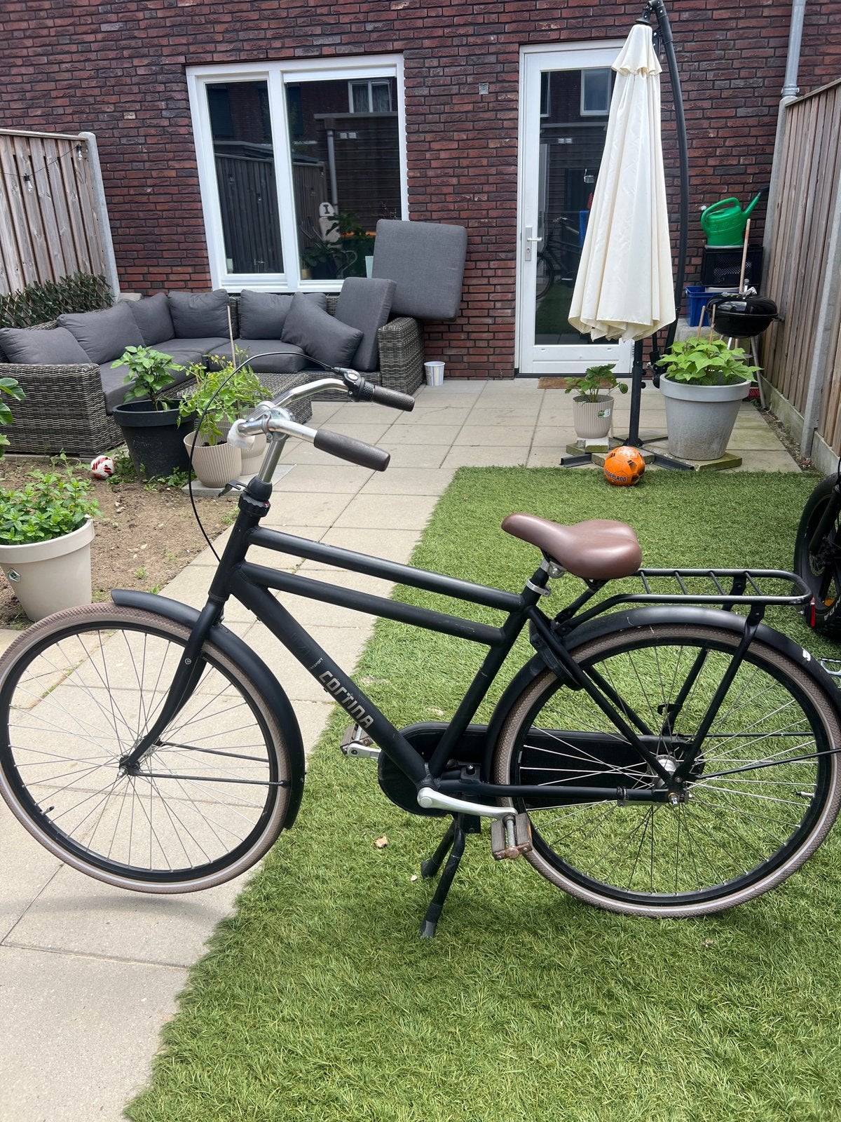 Cortina fiets, mat zwart, vandaag ophalen!, Ophalen of Verzenden, Gebruikt, Overige merken