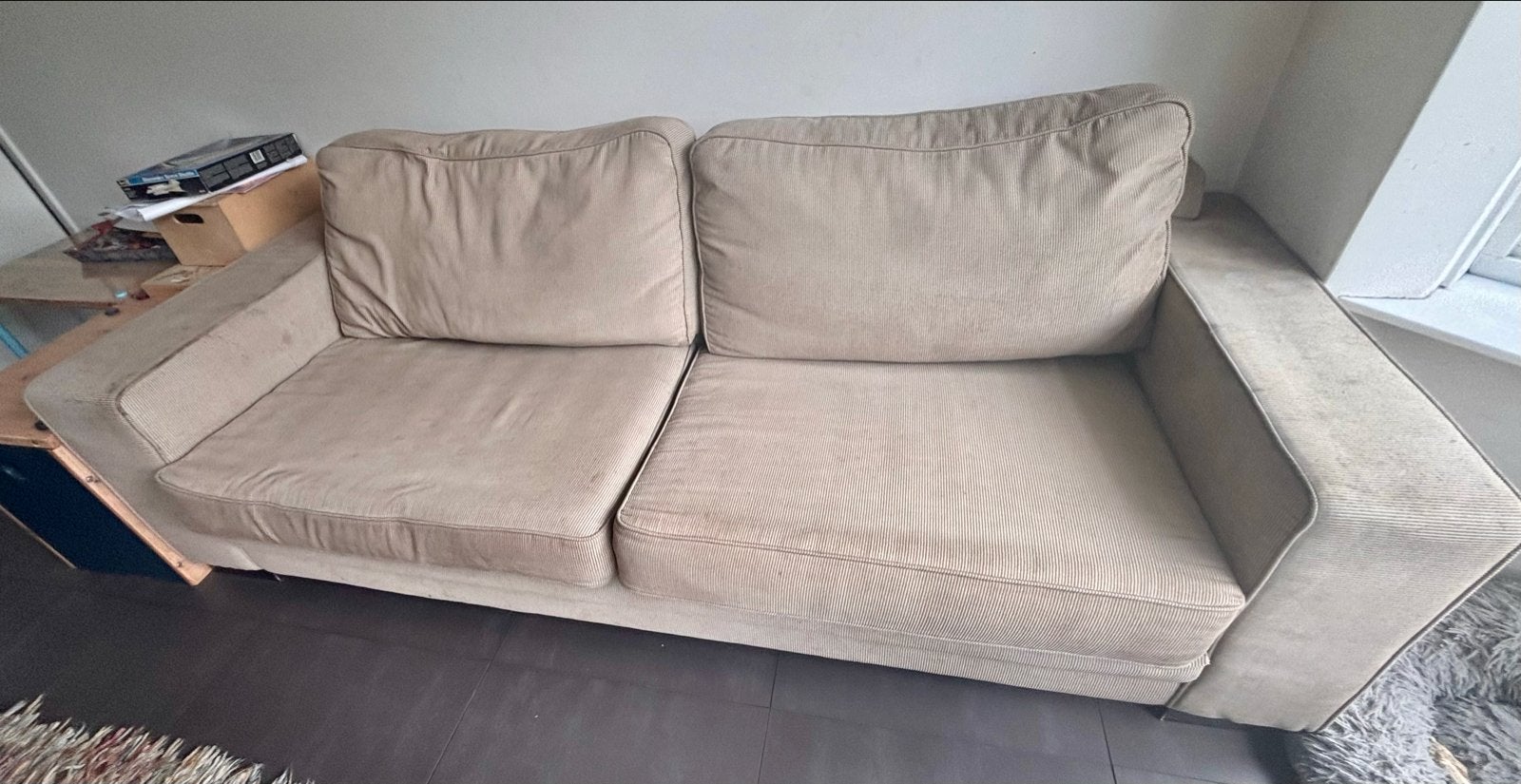 Montel 3,5 zits bank - 236 cm breed, 100 cm diep, Huis en Inrichting, Ophalen, Gebruikt, Driepersoons, 75 tot 100 cm