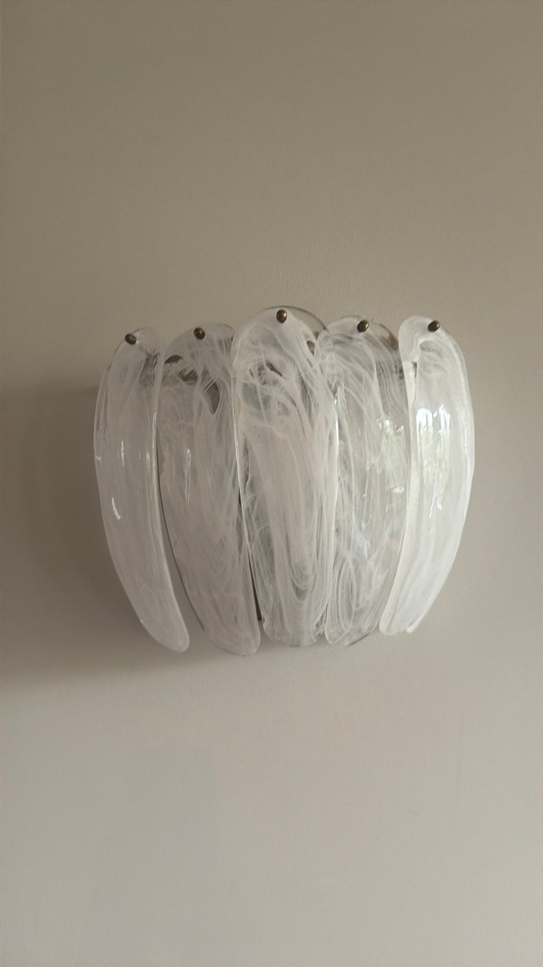 Wand lamp cream, Huis en Inrichting, Ophalen of Verzenden, Nieuw, Glas, Art deco