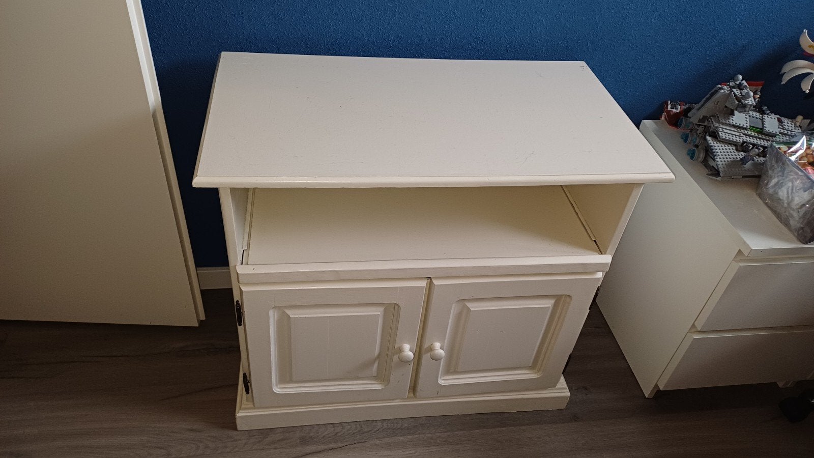 gratis tv meubel, Ophalen, Gebruikt, Eikenhout, 50 tot 100 cm