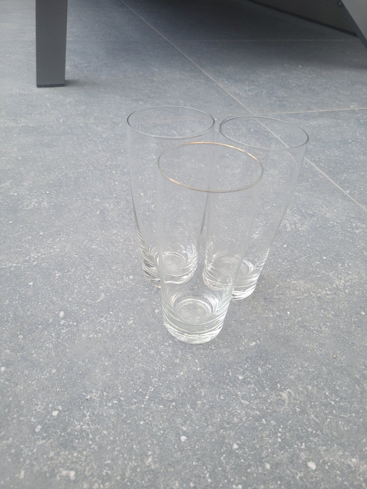 3 fluitje bierglazen, Ophalen of Verzenden, Gebruikt, Glas