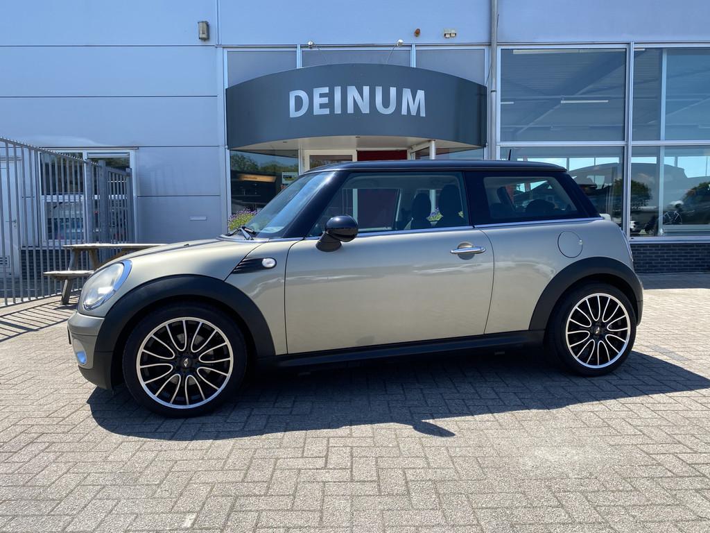 MINI Mini 1.6 Cooper Chili Climate contr, half leder, LMV, Z, Metallic lak, Gebruikt, 4 stoelen, Leder en Stof