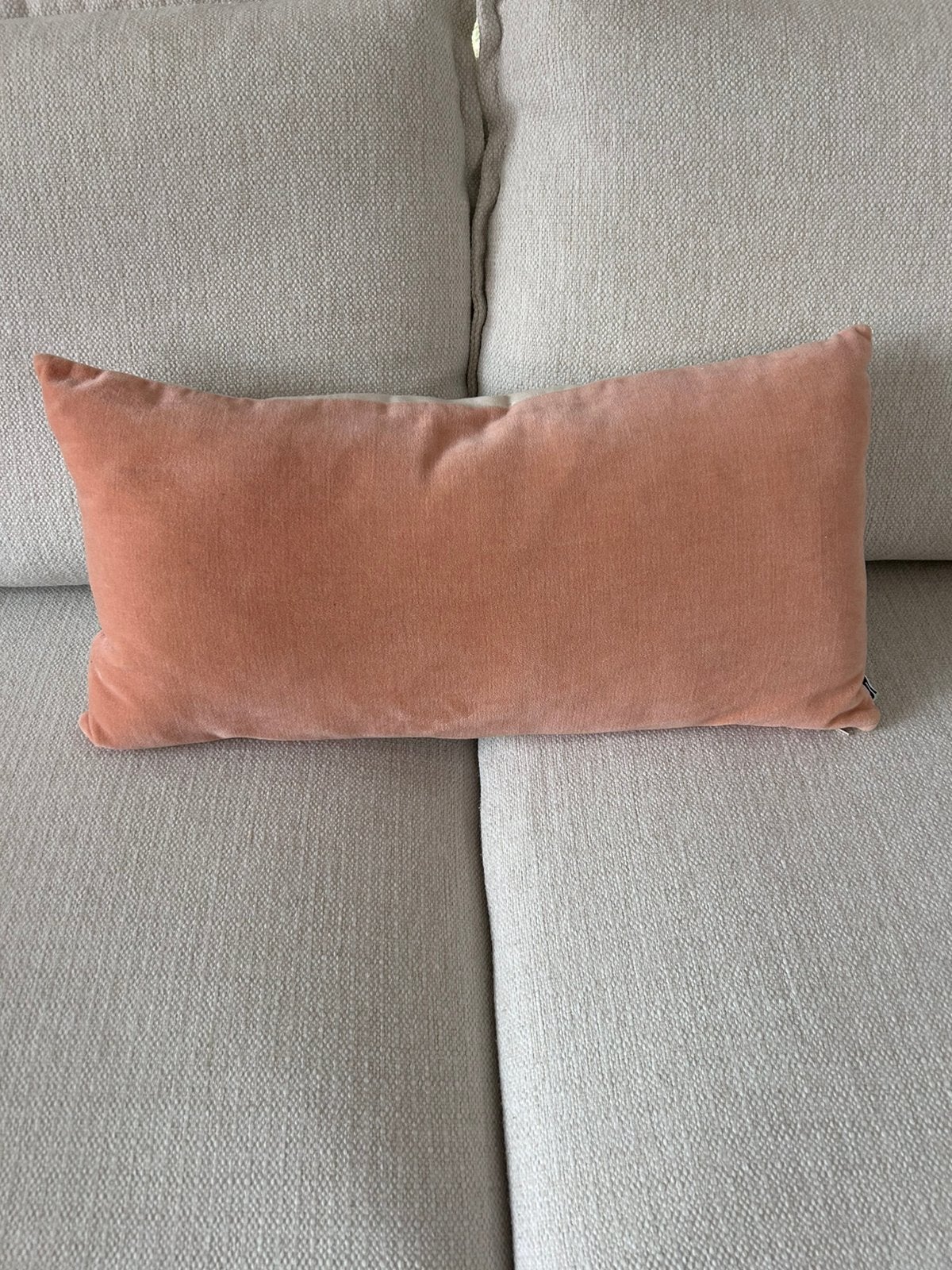 Loods 5 kussen koraal/roze-ecru 60x30 cm, Overige merken, Ophalen of Verzenden, Zo goed als nieuw, Sierkussen