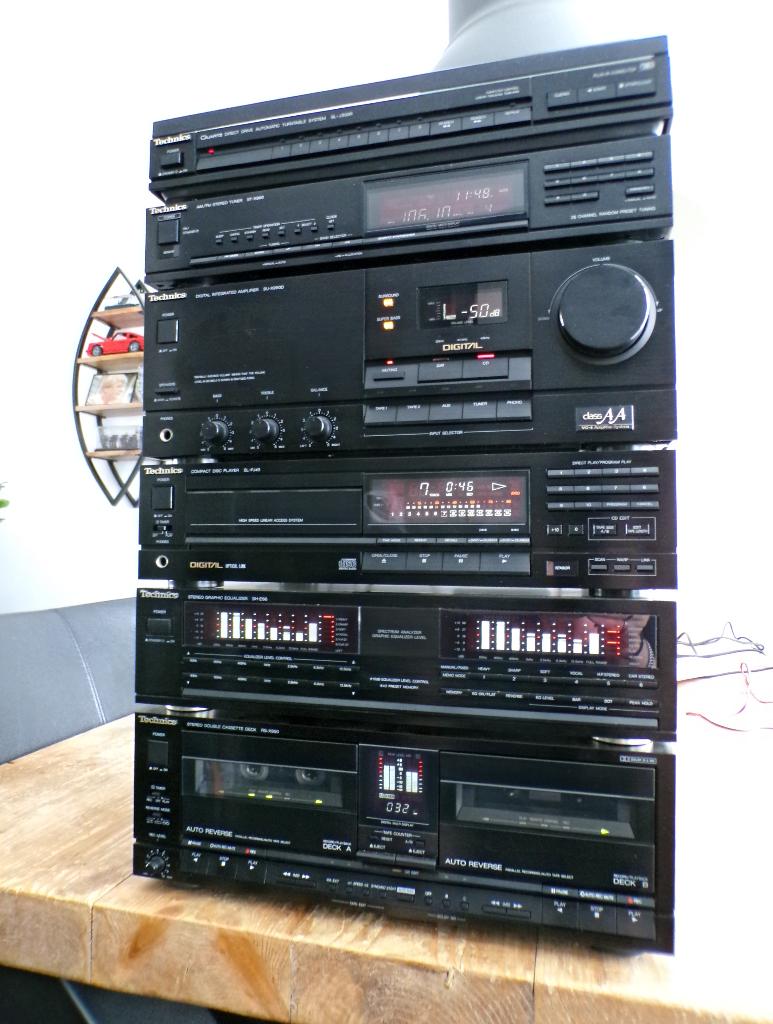 Zeer mooie 6dlg Technics Class AA JET 990 HiFi stereo set, Tuner of Radio, Losse componenten, Zo goed als nieuw, Ophalen