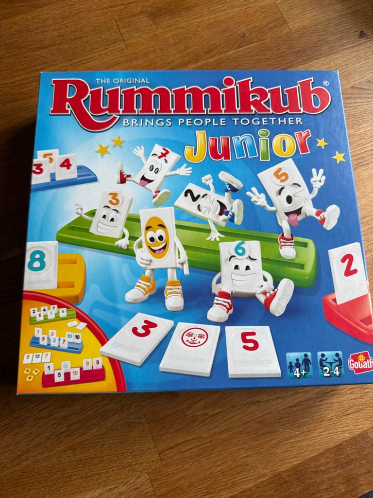 Rummikub Junior - Het originele cijferspel voor kinderen, Een of twee spelers, Ophalen of Verzenden, Zo goed als nieuw