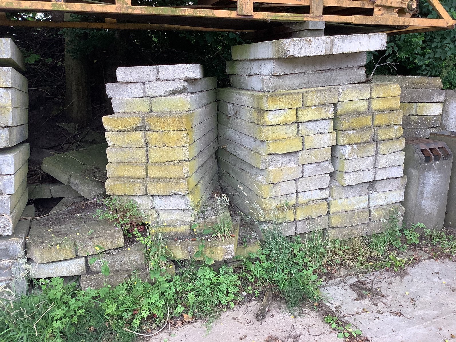Betonplaten/ stelconplaten, Tuin en Terras, Ophalen, Gebruikt, ., Overige typen