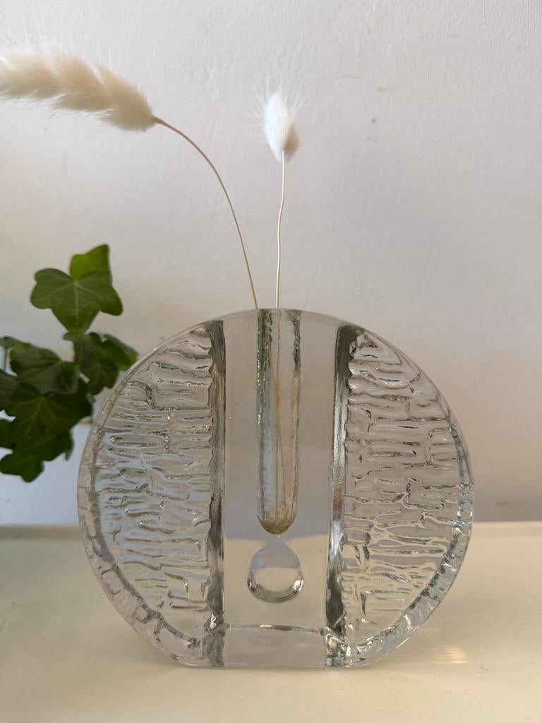 Brutalist solifleur vaasje, Antiek en Kunst, Antiek | Glas en Kristal, Ophalen of Verzenden