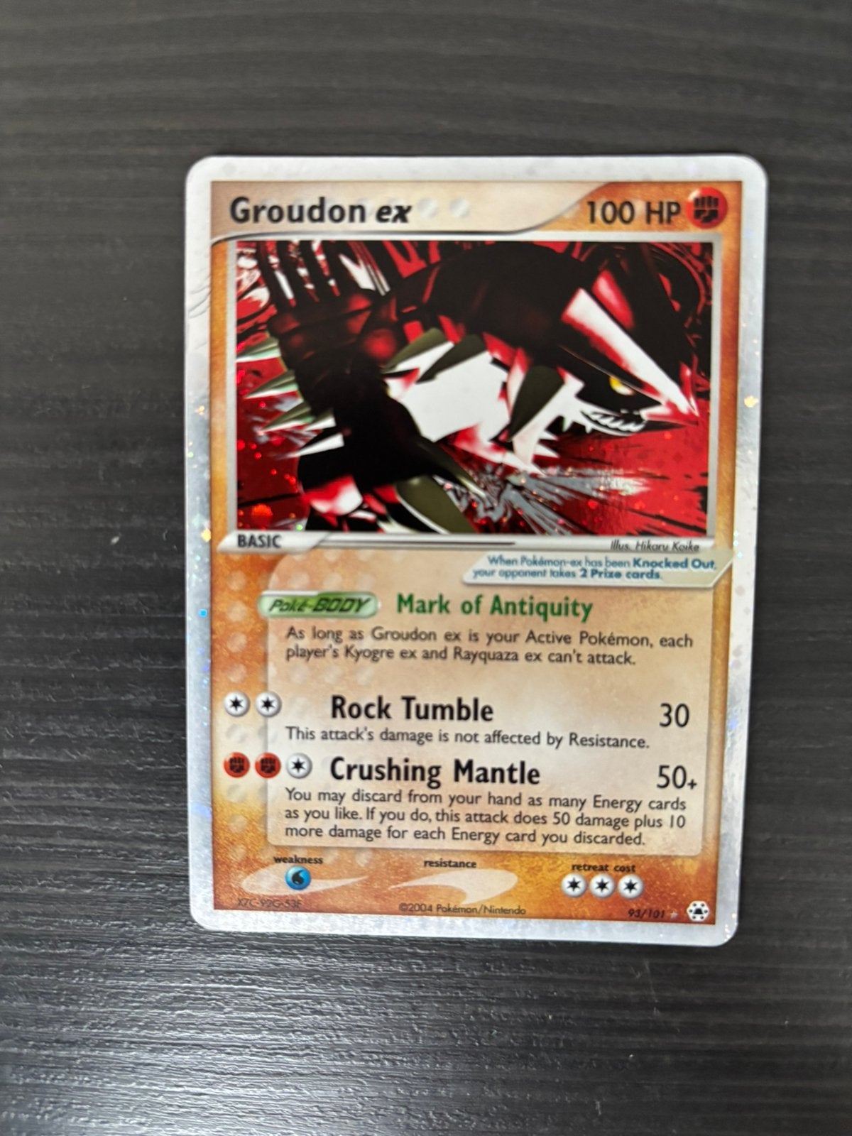 Oude pokemon verzameling groudon latios en meer, Ophalen of Verzenden, Gebruikt, Meerdere kaarten, Foil