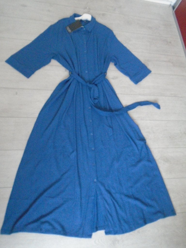Norah maxi Doorknoop Jurk maat 48, nieuw met kaartjes, Kleding | Dames, Jurken, Maat 46/48 (XL) of groter, Nieuw, Norah, Onder de knie