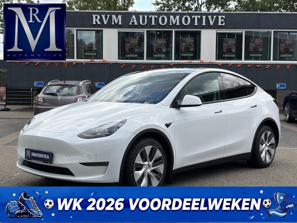 Tesla Model Y Long Range AWD 75 kWh SOH 95% | VAN: 38.900,-, Auto's, Tesla, Automaat, Stof, Gebruikt, 351 pk
