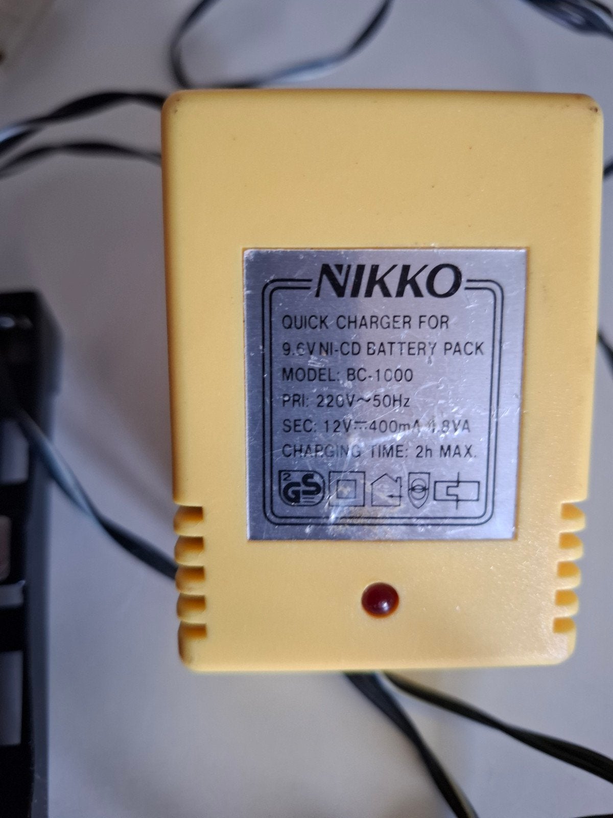 Vintage Nikko BC-1000 Snellader (9.6V) voor Retro RC Auto's, Gebruikt, Onderdeel, Overige schalen, Ophalen