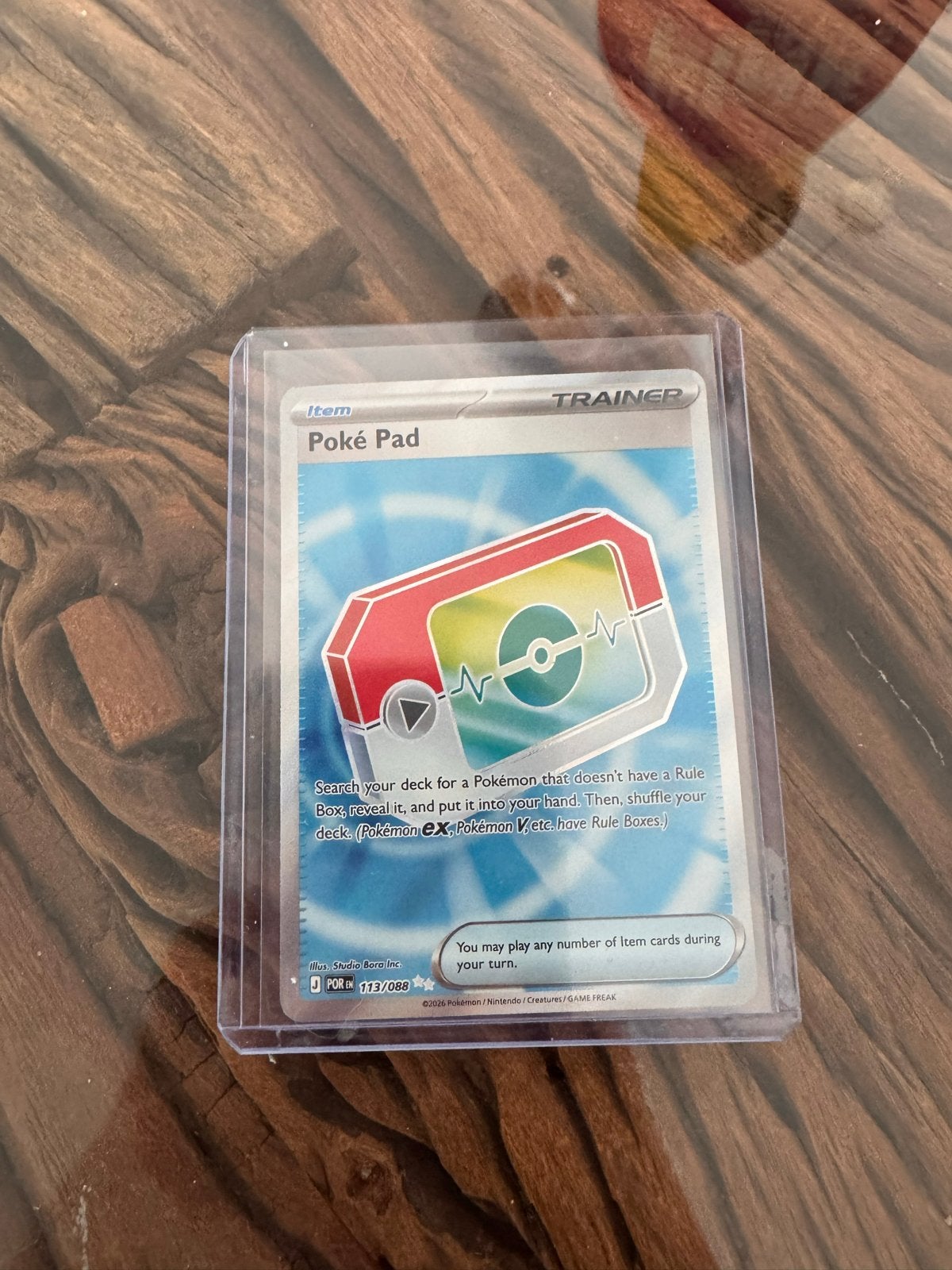 Pokémon Perfect Order Poké Pad Trainer Kaart 113/088, Ophalen of Verzenden, Zo goed als nieuw, Losse kaart