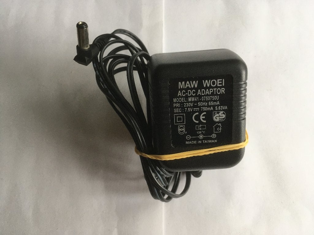 maw woei adapter MW41-0750750U 7,5V 750mA, Ophalen of Verzenden, Refurbished