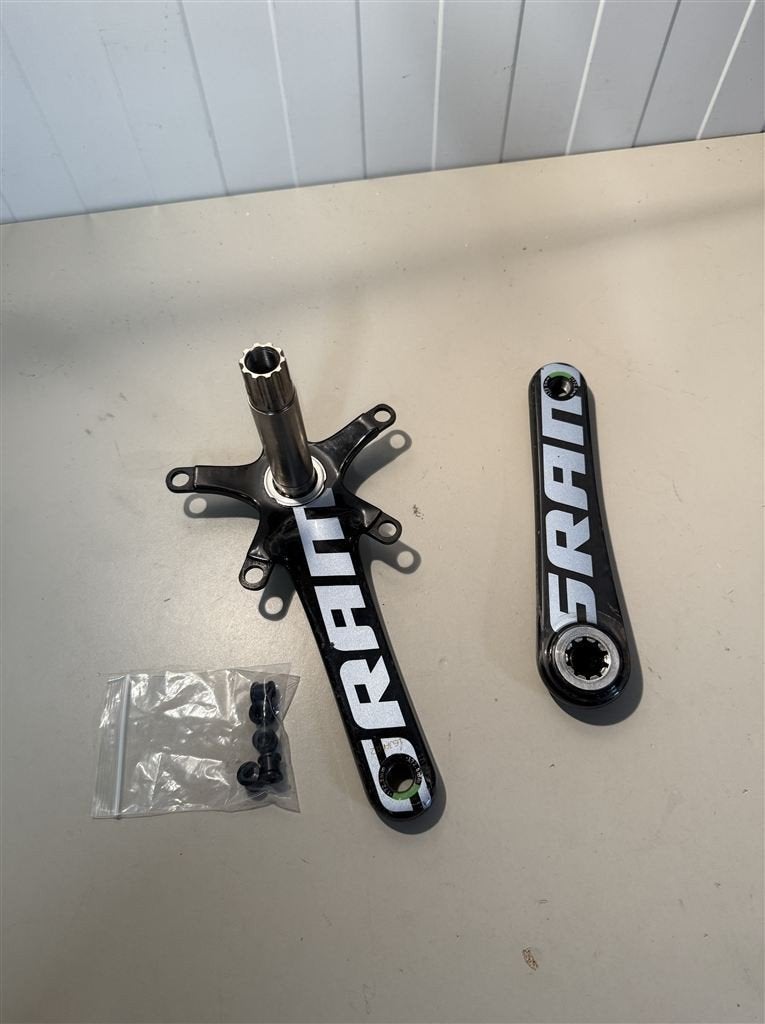 Sram Red 172,5 mm GXP 130bcd 5-bouts carbon crankstel cranks, Ophalen of Verzenden, Zo goed als nieuw, Carbon