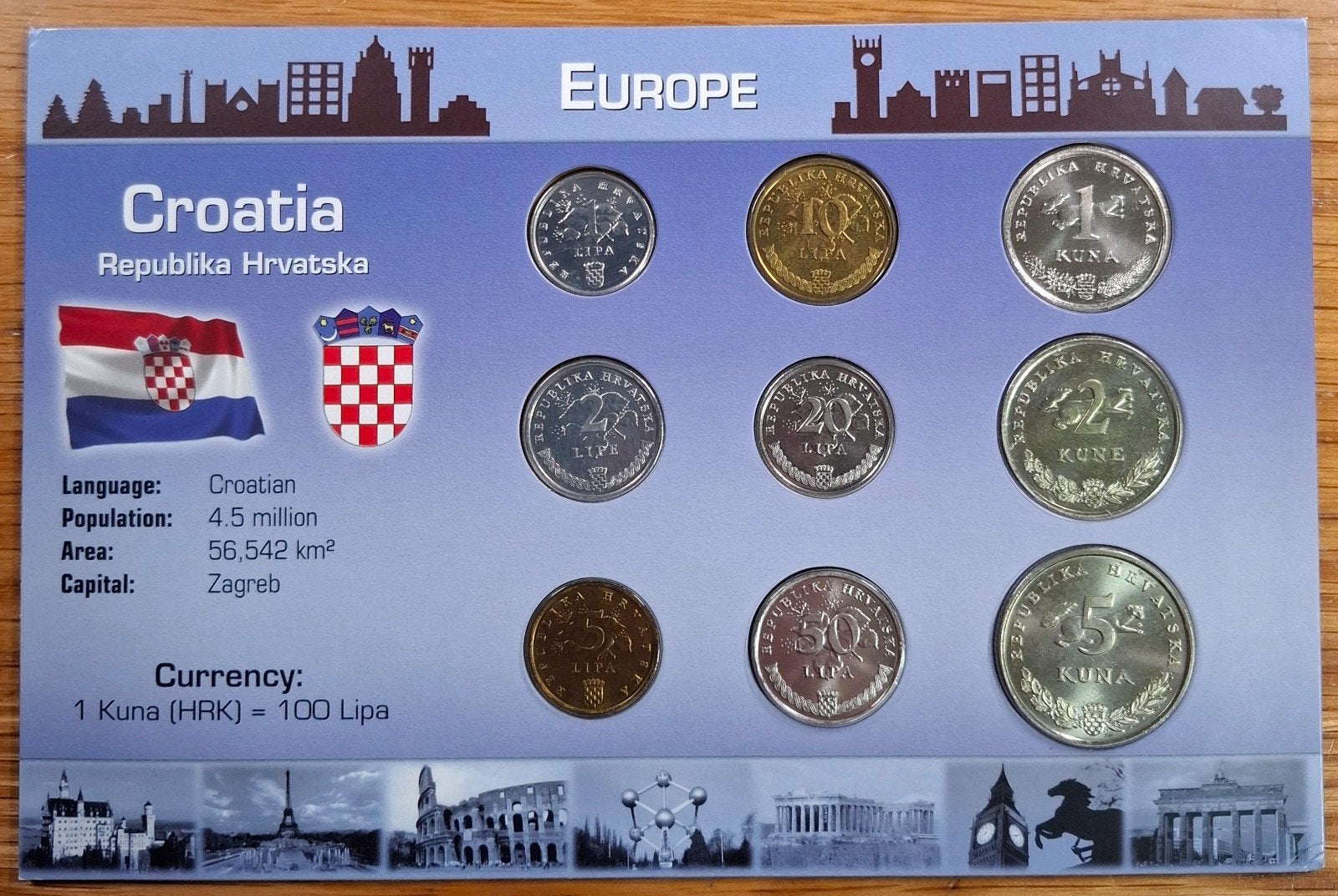 Coins of the World muntset Croatie, Ophalen of Verzenden, Overige landen