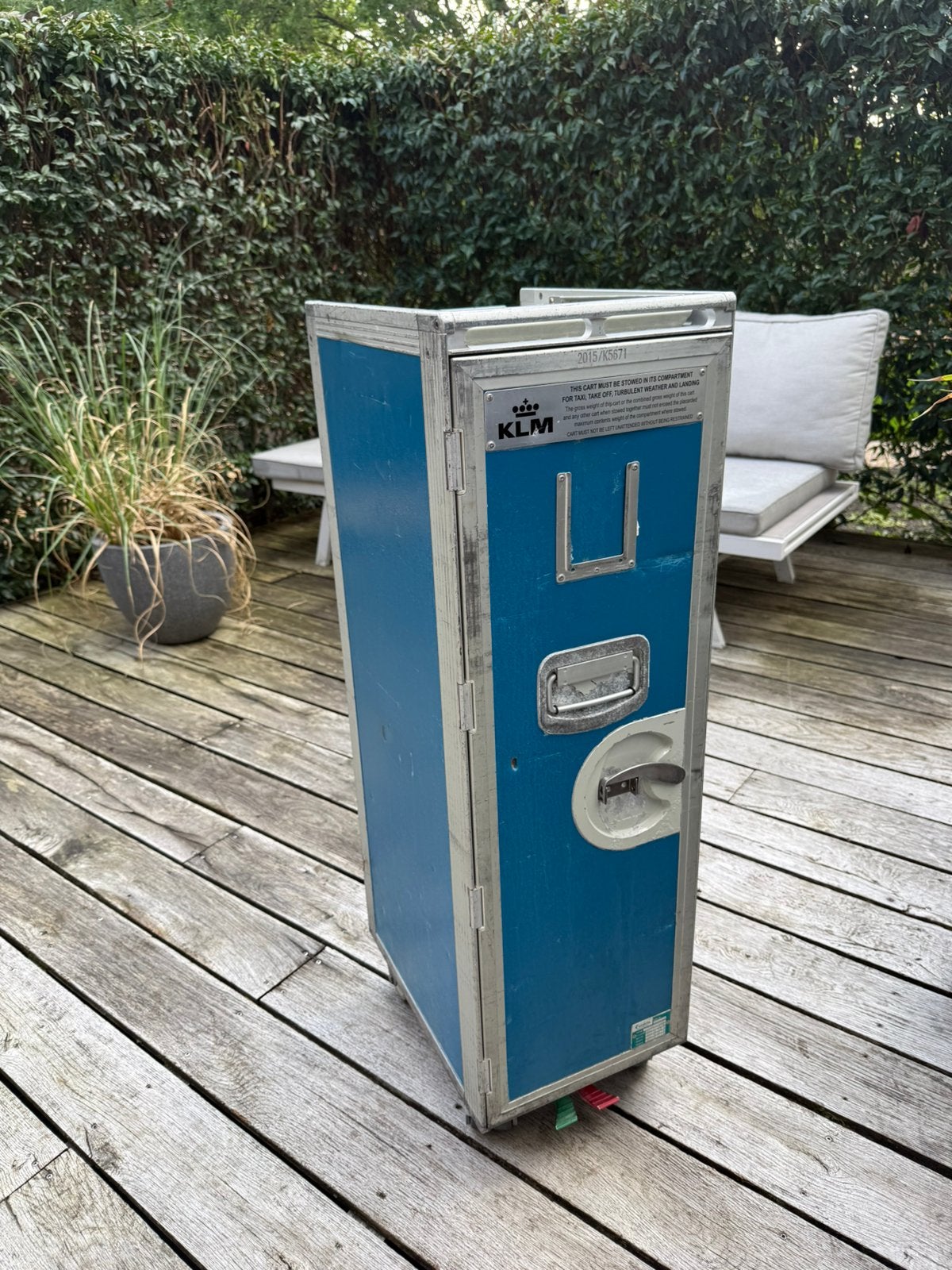 Unieke KLM halfsize trolley, Huis en Inrichting, Ophalen