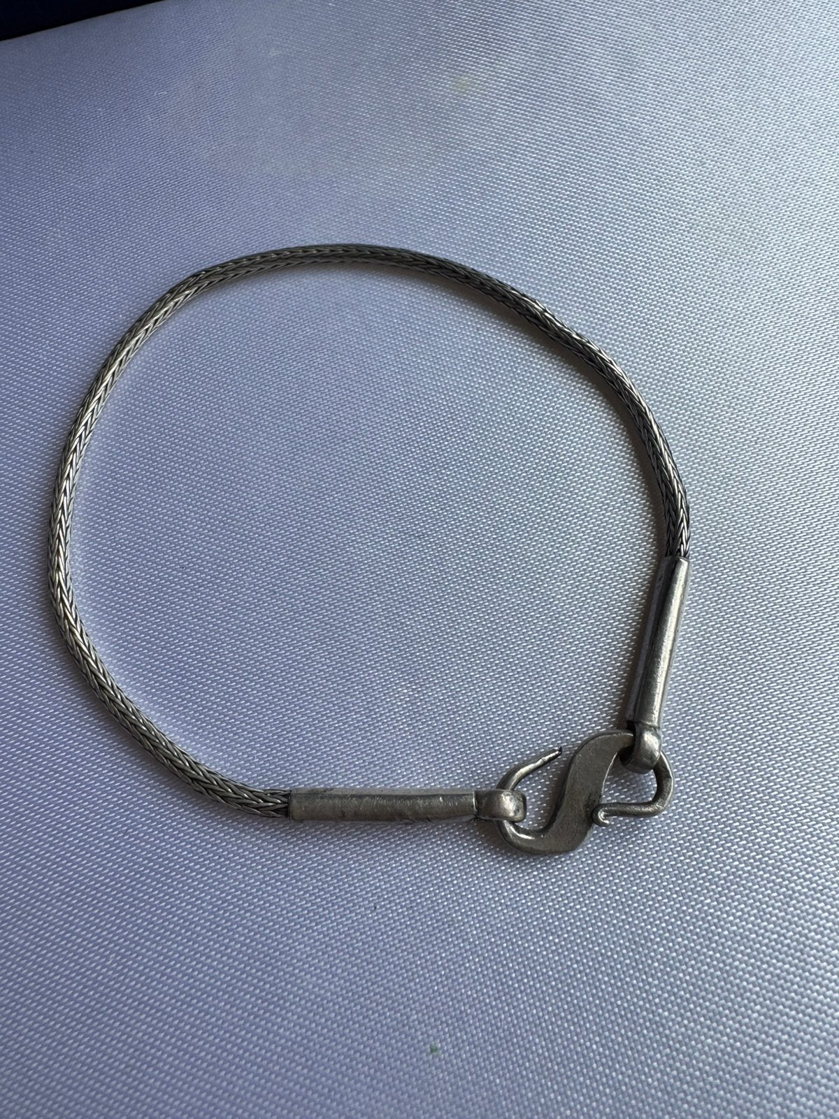 Silver bracelet. No hallmark., Verzenden, Gebruikt, Zilver