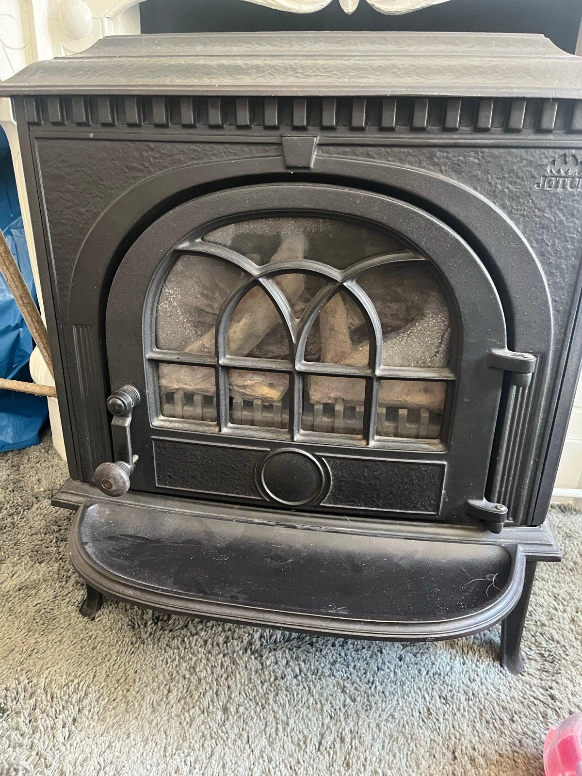 Jotul gas kachel Klassieke gietijzeren kachel, Ophalen, Gebruikt, Gas, Vrijstaand