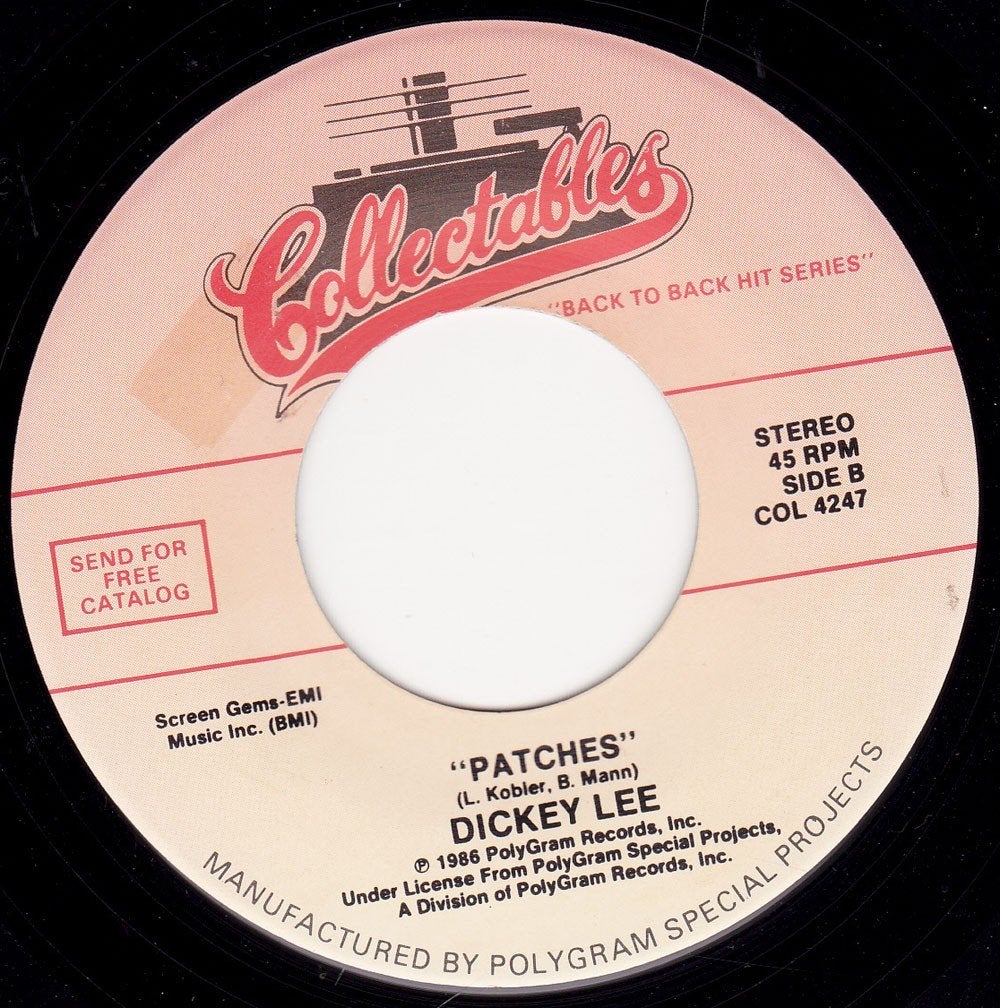 Dickey Lee - Patches 7", Ophalen of Verzenden, Nieuw in verpakking, Pop