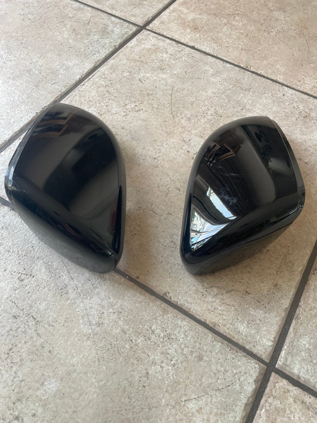 Set gebruikte spiegelkappen Golf 6, zwart, Ophalen