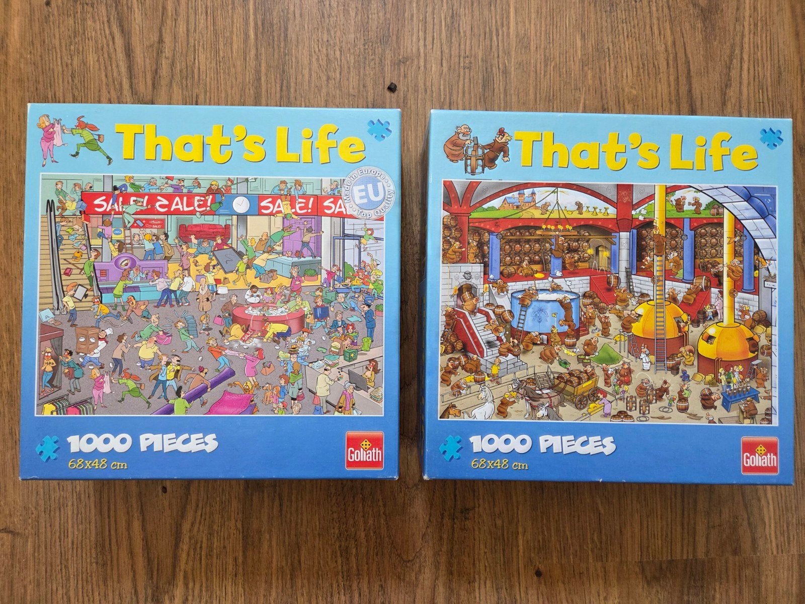 That's Life Puzzels: De Bierbrouwerij & Uitverkoop (1000 st), Ophalen, 500 t/m 1500 stukjes, Gebruikt, Legpuzzel