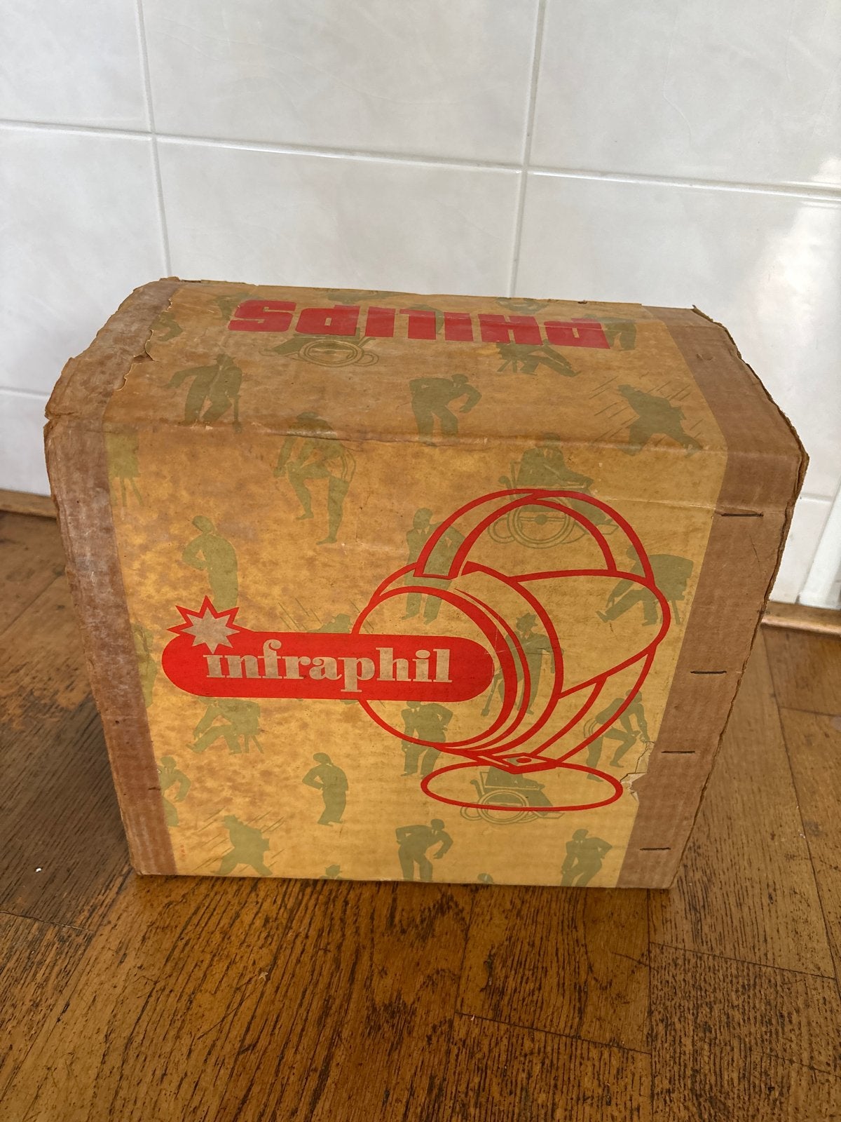 Vintage Philips Infraphil Infraroodlamp - Compleet met doos, Ophalen of Verzenden, Zo goed als nieuw