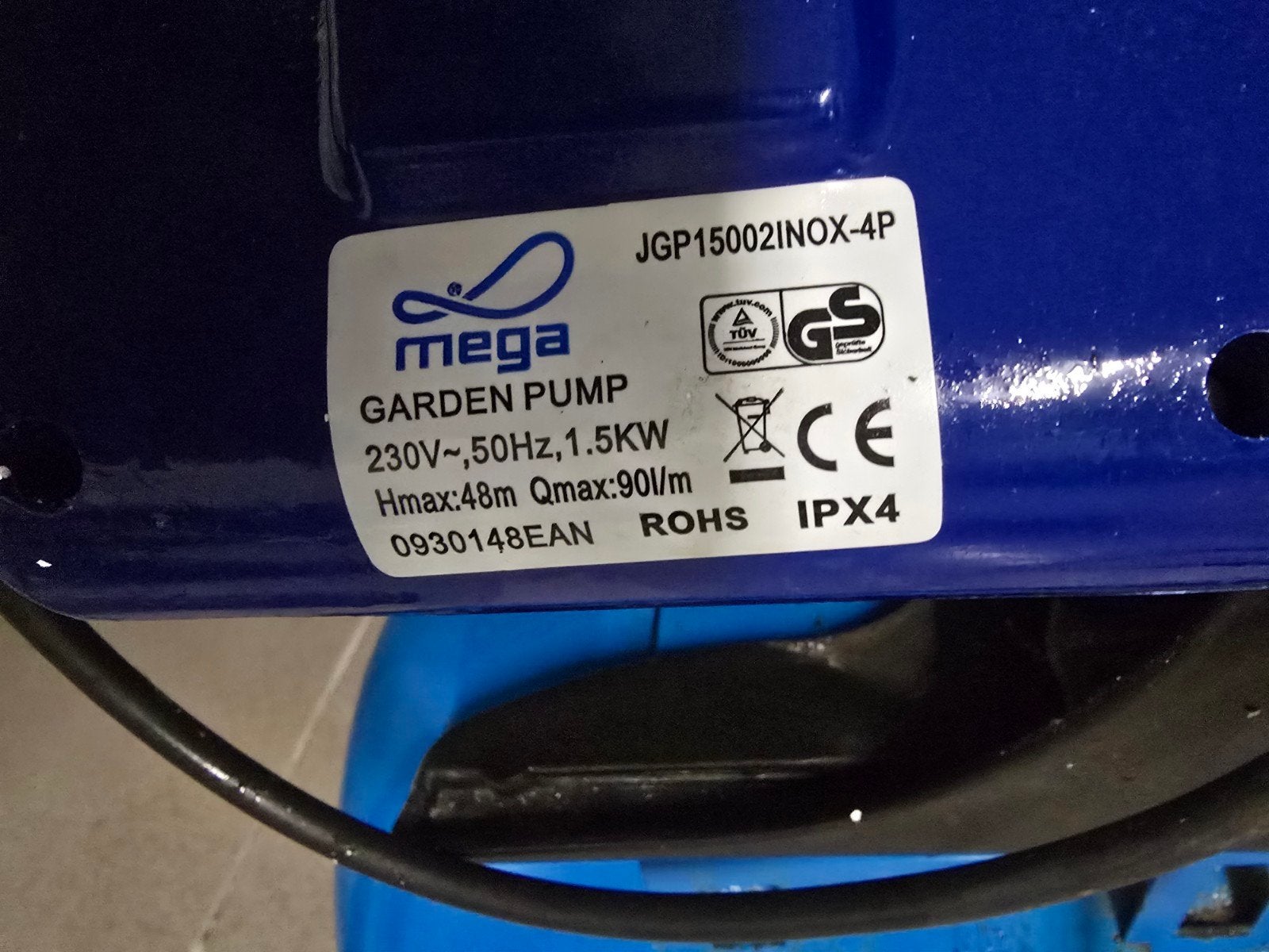 Mega Garden Pomp 1.5kW - 7 bar druk voor beregening, Ophalen