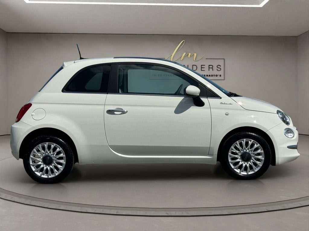 Fiat 500 1.0 Hybrid Dolcevita 2021 WIT | Apple CarPlay | Pan, Auto's, Gebruikt, Euro 6, 840 kg, Leder en Stof