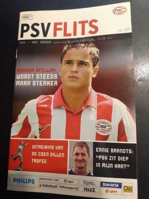 Programmaboekje PSV - NAC Breda 4-11-2006 nieuw, Verzamelen, Ophalen of Verzenden, Nieuw, NAC Breda, Boek of Tijdschrift