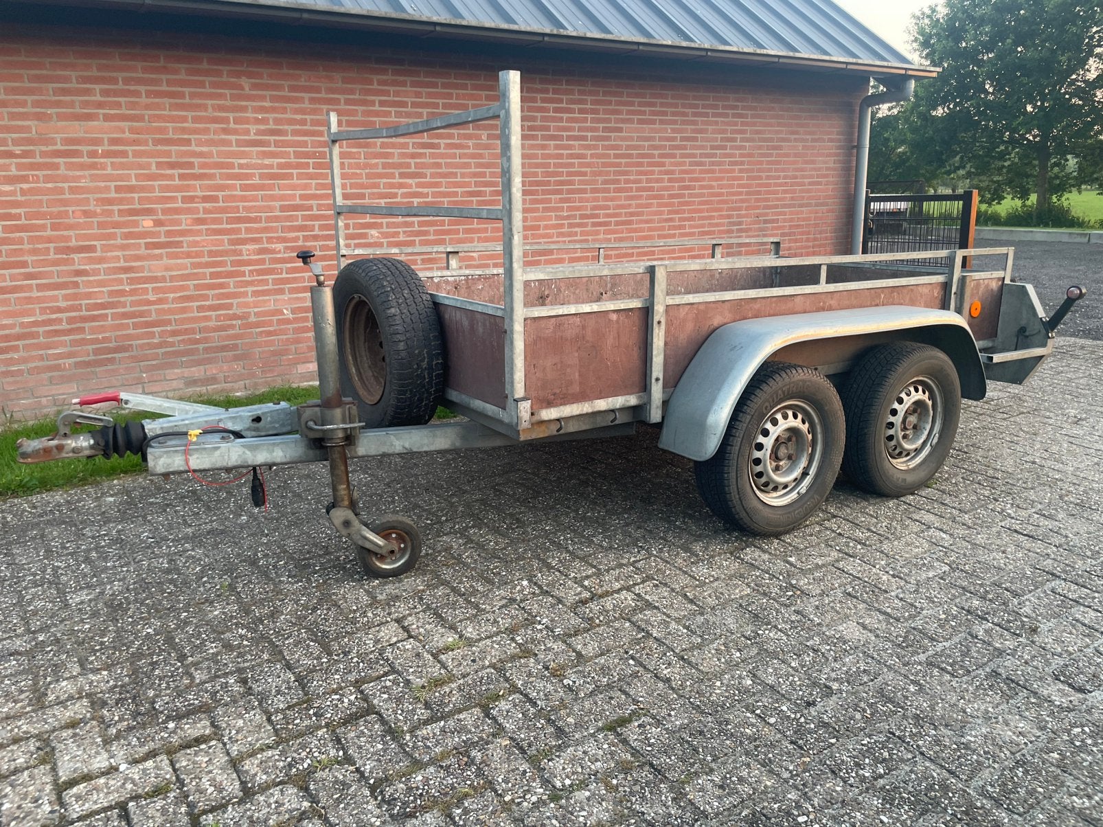 Anssems tandemasser bakwagen aanhanger 250x130cm 2000KG, Ophalen, Zo goed als nieuw