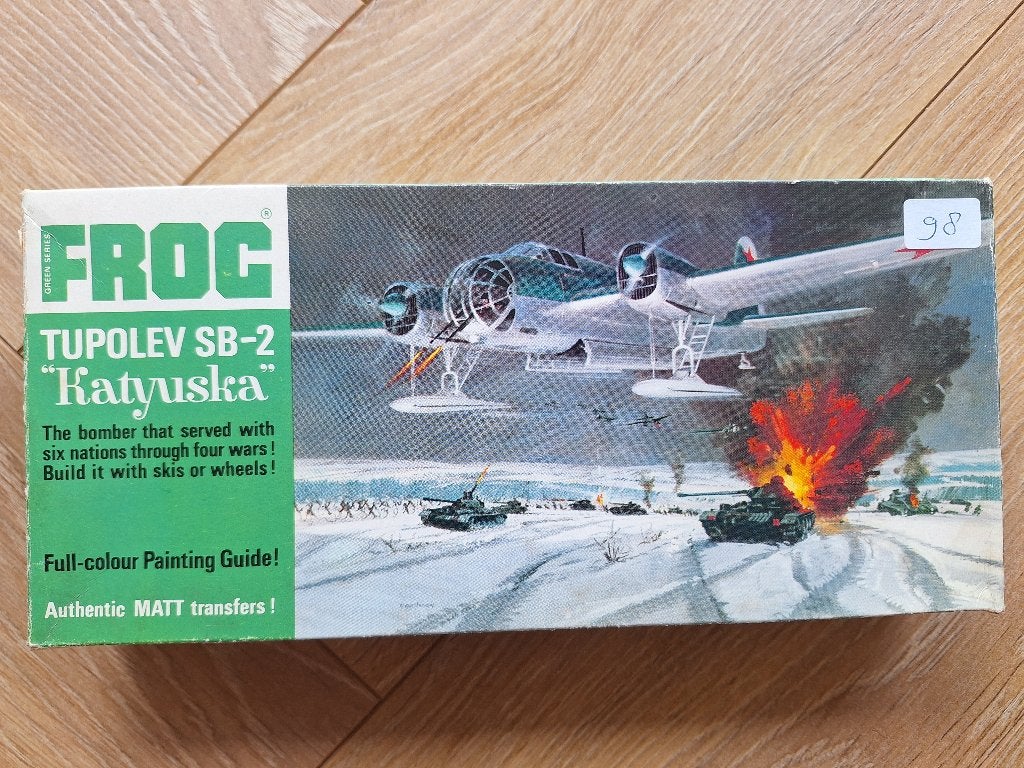 1:72 1/72 Frog Tupolev SB-2 “Katyuska”, Hobby en Vrije tijd, Overige merken, 1:72 tot 1:144, Ophalen of Verzenden, Zo goed als nieuw