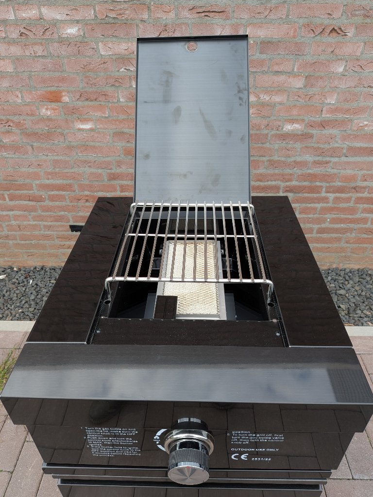 Gasbarbecue/steakmaker met infrarood keram. brander – RVS304, Tuin en Terras, Ophalen, Nieuw, Red Dragon