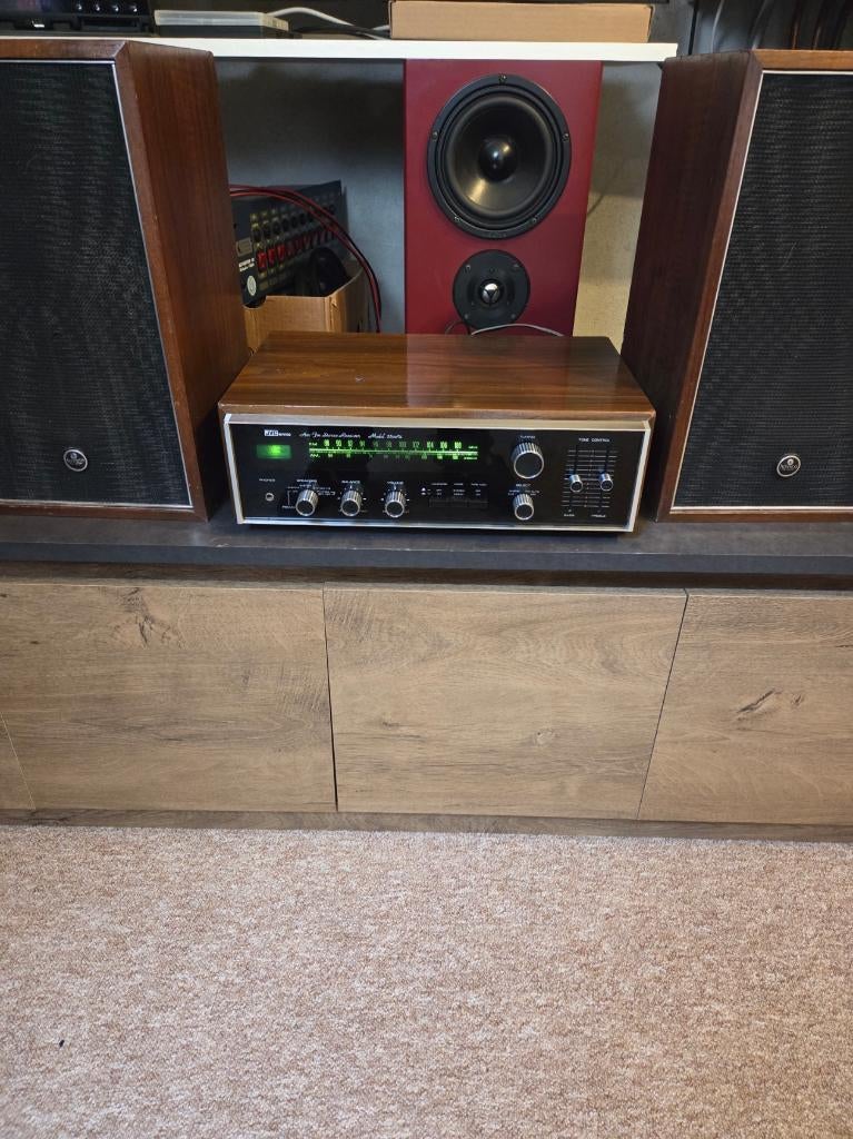 JVC NIVICO 5500U receiver met originele speakers (1972), Ophalen, JVC, Losse componenten, Zo goed als nieuw