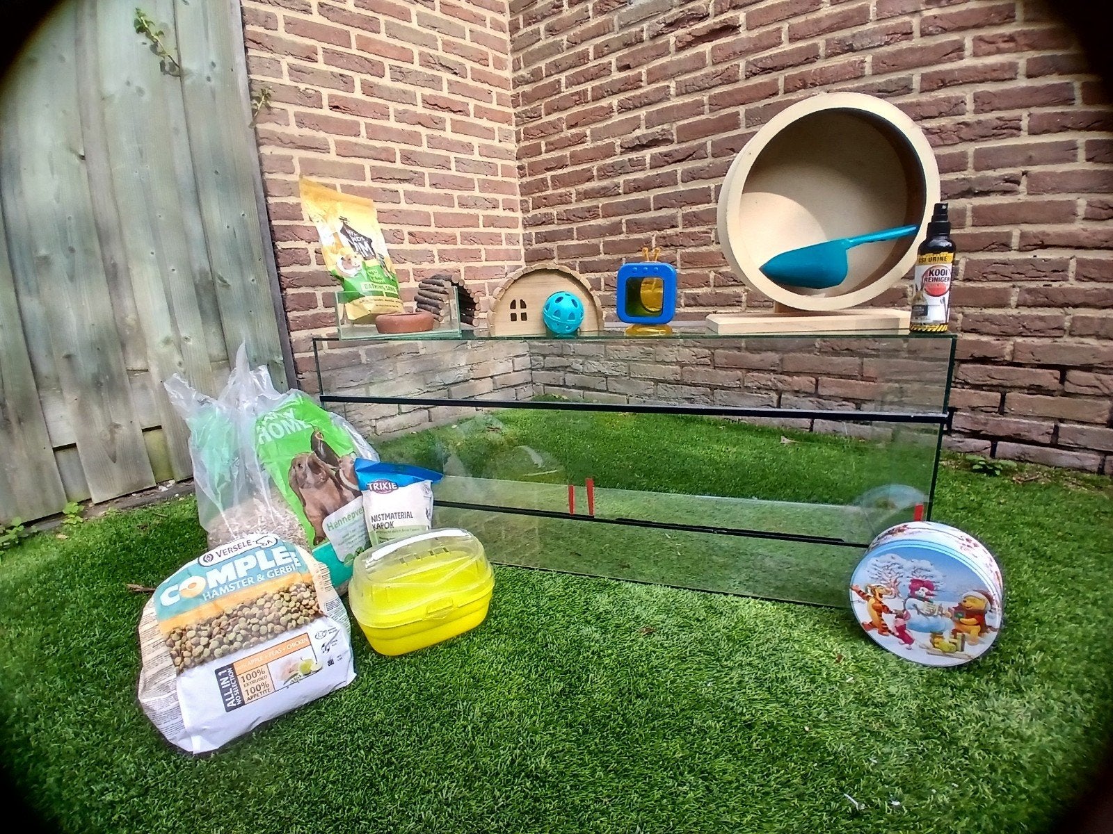 Terrarium Goudhamster, Kooi, Gebruikt, 60 tot 90 cm, Ophalen of Verzenden
