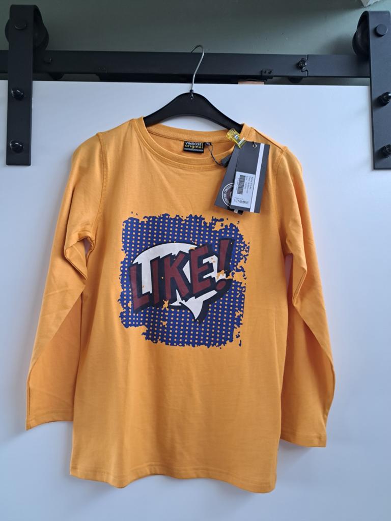 Nieuw  VINROSE longsleeve shirt mt. 134/140 jongens., Vinrose, Nieuw, Ophalen of Verzenden, Shirt of Longsleeve
