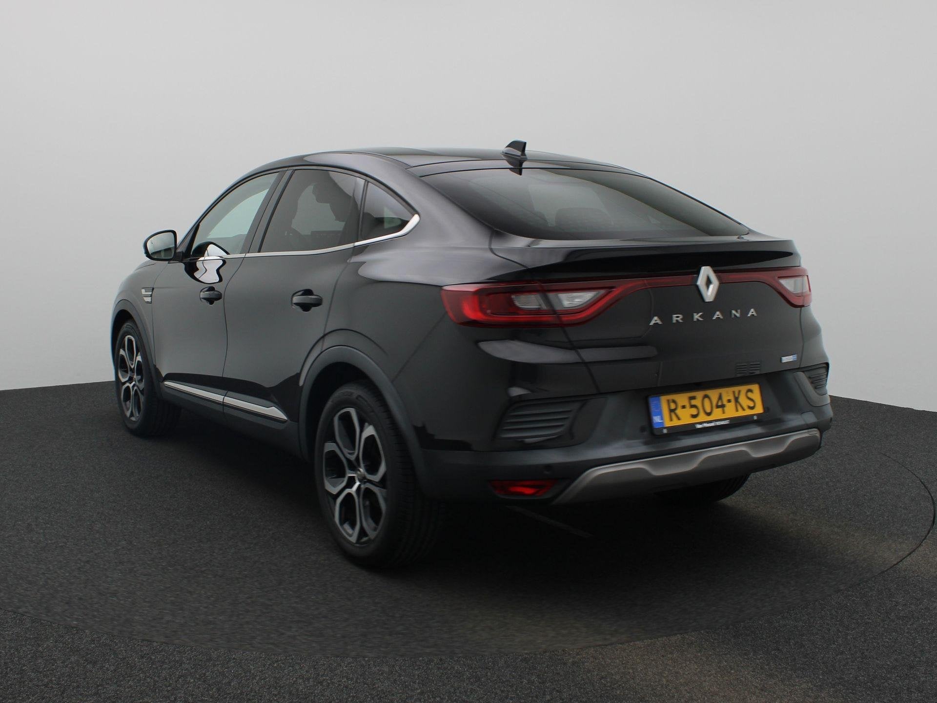 Renault Arkana 1.6 E-Tech Hybrid 145 Intens | Achteruitrijca, Auto's, Renault, Gebruikt, Euro 6, Leder en Stof, Zwart