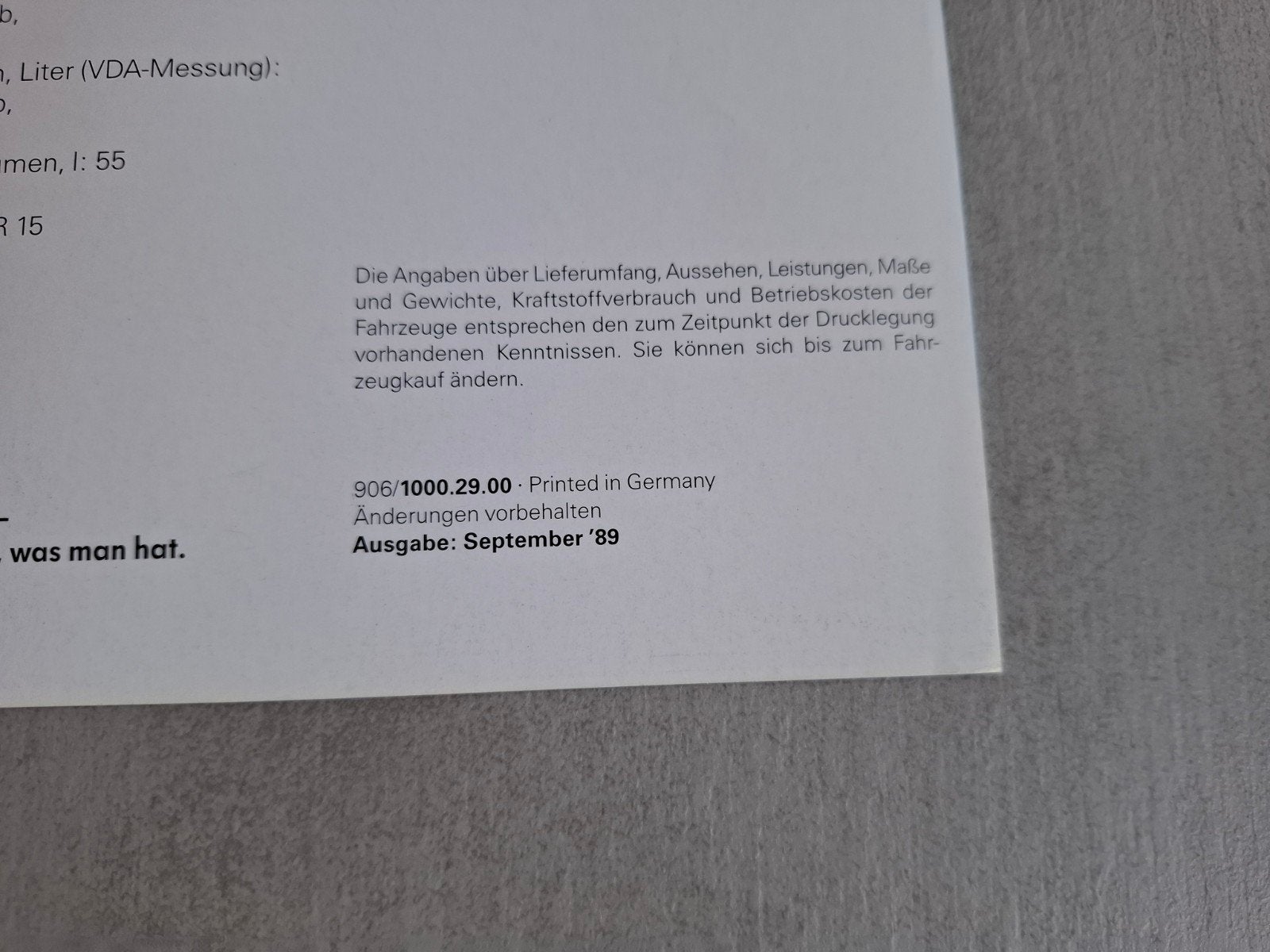 Volkswagen Golf GTI G60 sheet - 1989, Ophalen of Verzenden, Zo goed als nieuw, Volkswagen