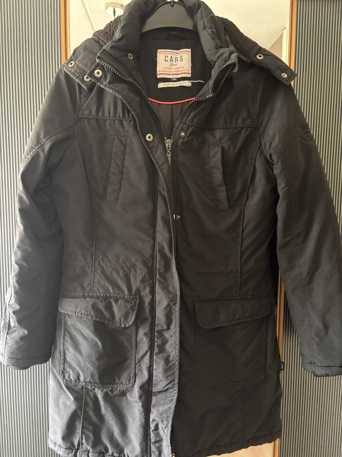 Te koop: Cars winterjas, Ophalen of Verzenden, Zo goed als nieuw, Maat 38/40 (M), Zwart