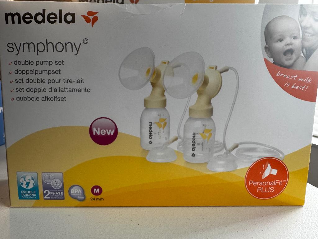 Medela dubbele afkolfset, Ophalen, Gebruikt, Borstkolf