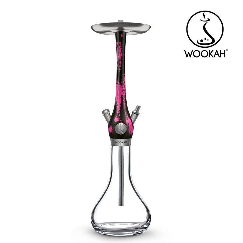 WOOKAH Check Black/Pink inclusief slang, kop en kaloud lotus, Ophalen of Verzenden, Zo goed als nieuw, (Water)pijp