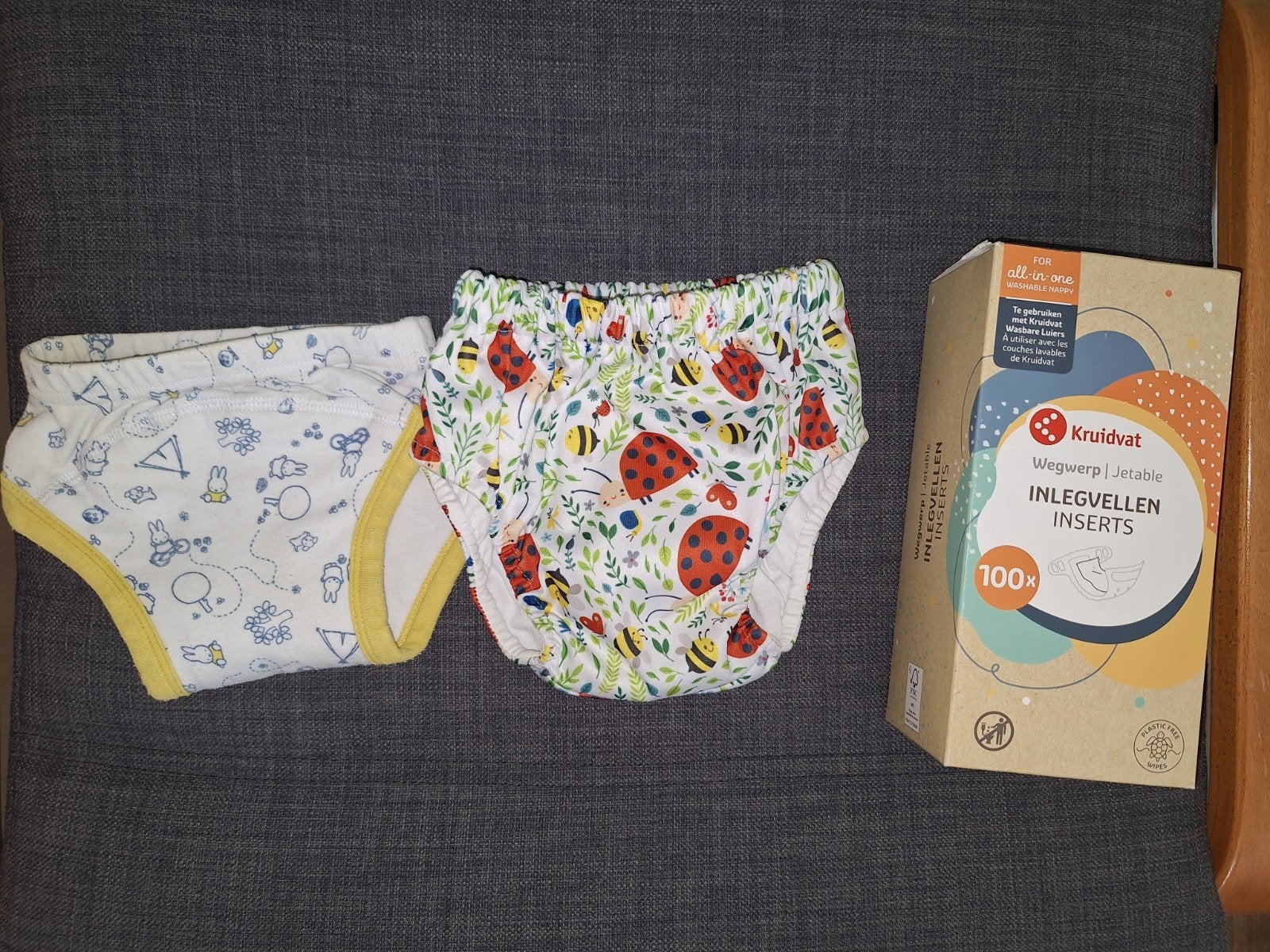 Happy Bear & Nijntje zindelijkheidbroekjes met inlegvellen, Ophalen, Gebruikt, Happy Bear, Nijntje, Jongetje of Meisje