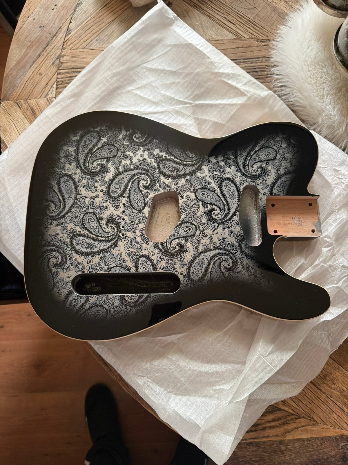 Telecaster Body “ Paisley Black flower pattern” neww, Verzenden, Geen, Geen, Jpsg