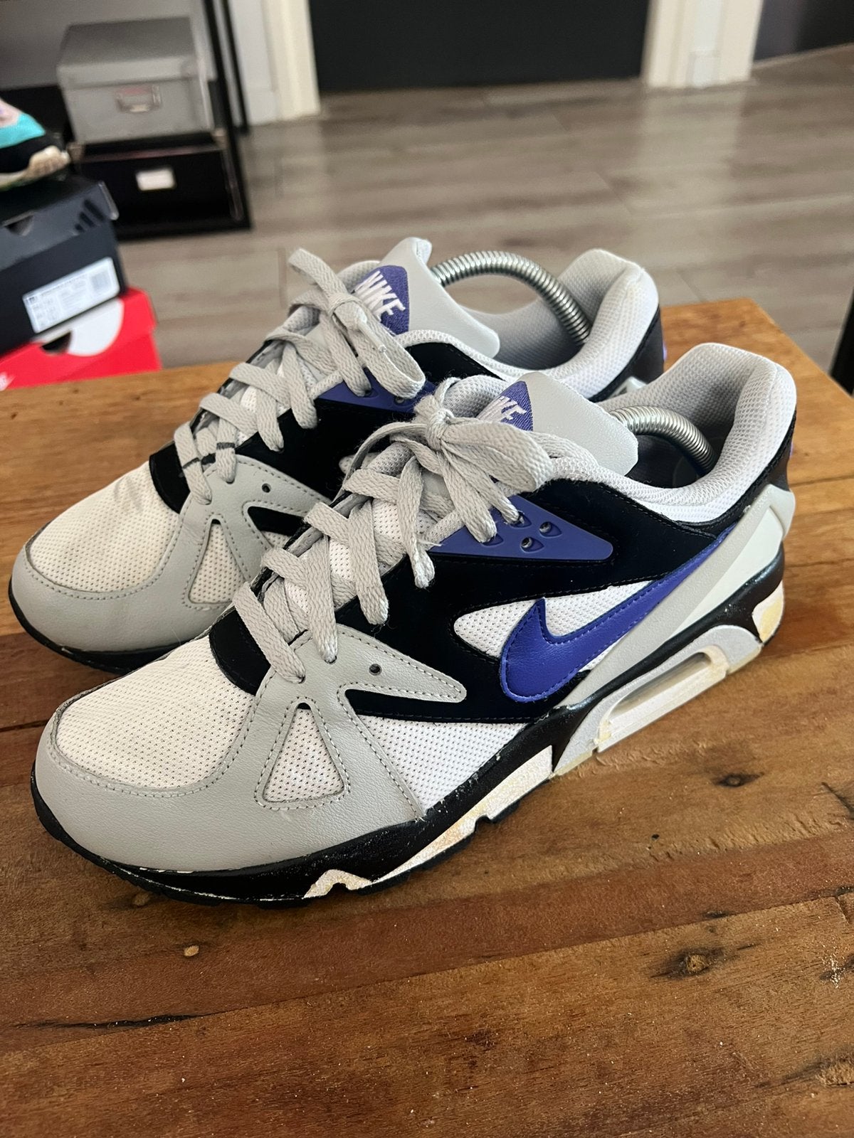 Nike air structure triax ‘91 Grey Purple - 42,5, Kleding | Heren, Schoenen, Overige kleuren, Ophalen of Verzenden, Sneakers of Gympen