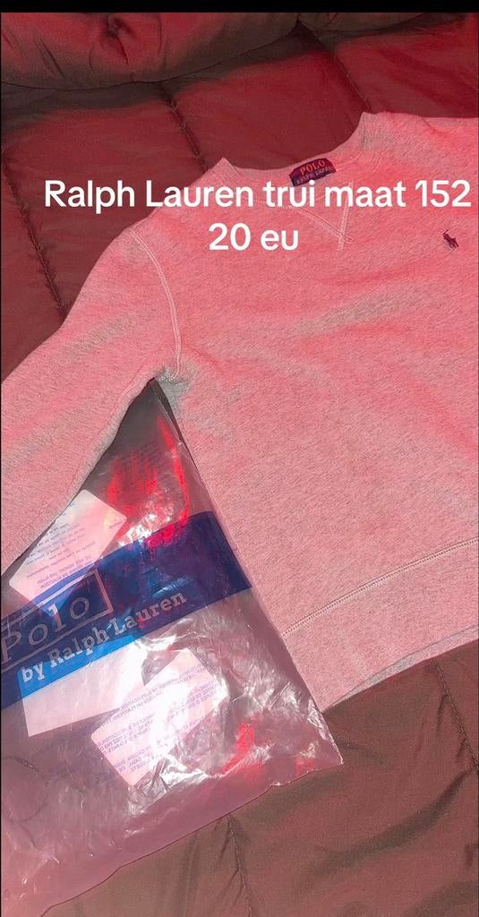 Ralph Lauren trui maat 152, Ophalen, Gedragen, Overige maten, Grijs